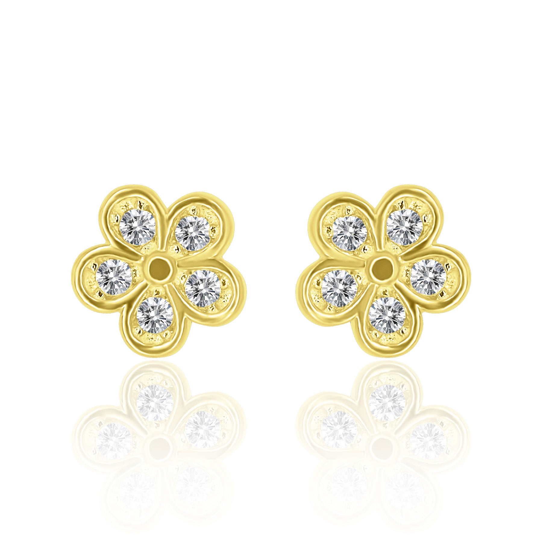 Gold earrings