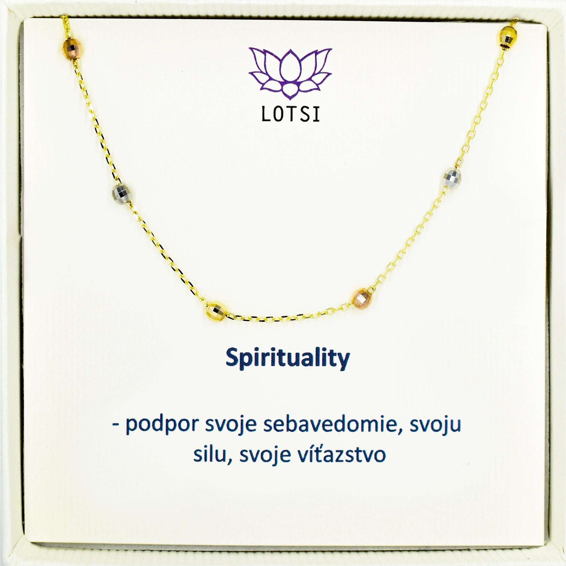 Spirituality gold chain