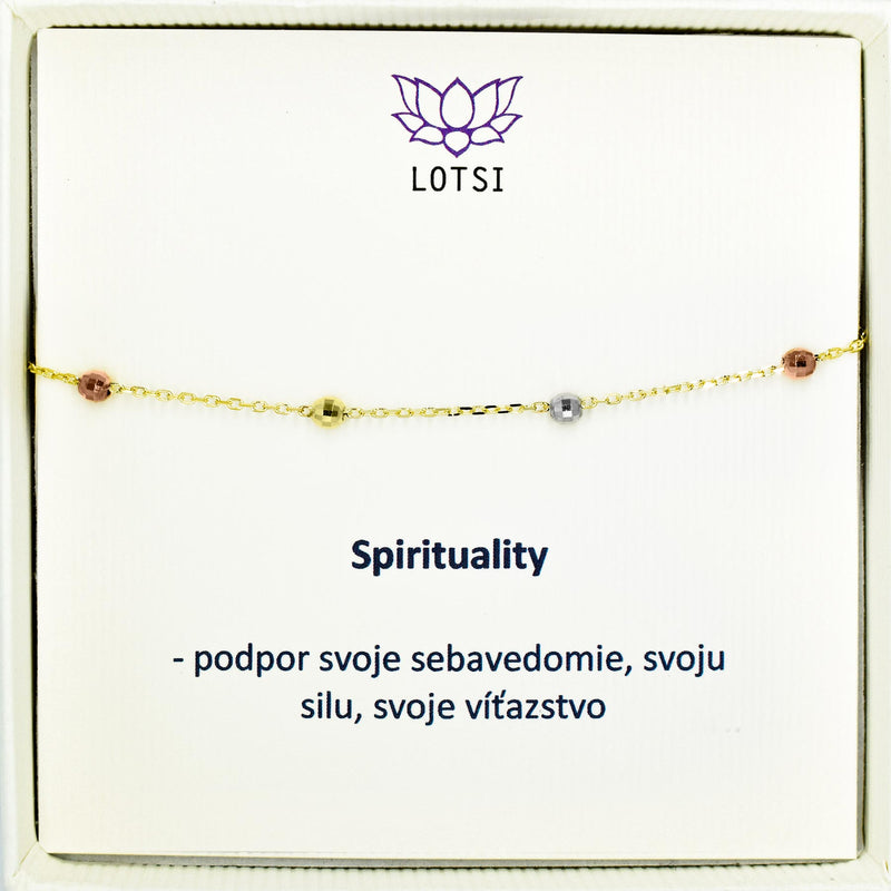 Spirituality gold bracelet