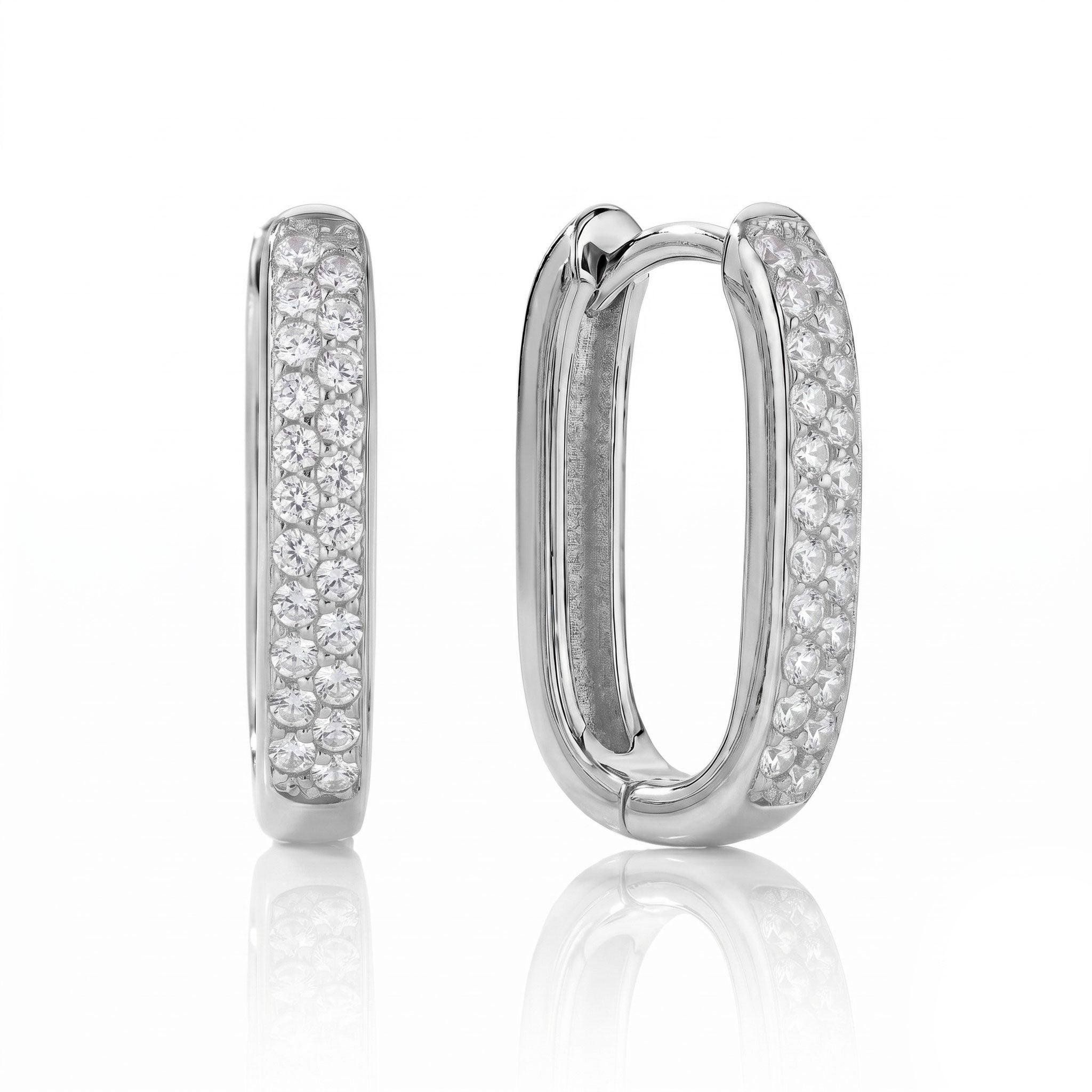 Silver earrings