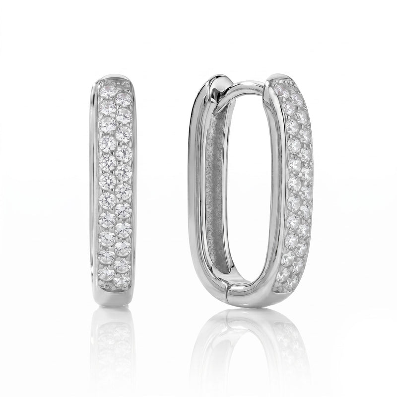 Silver earrings