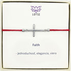 Silver bracelet Faith