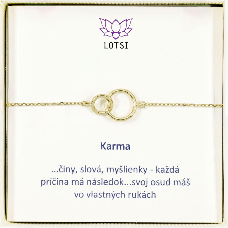 Silver bracelet Karma
