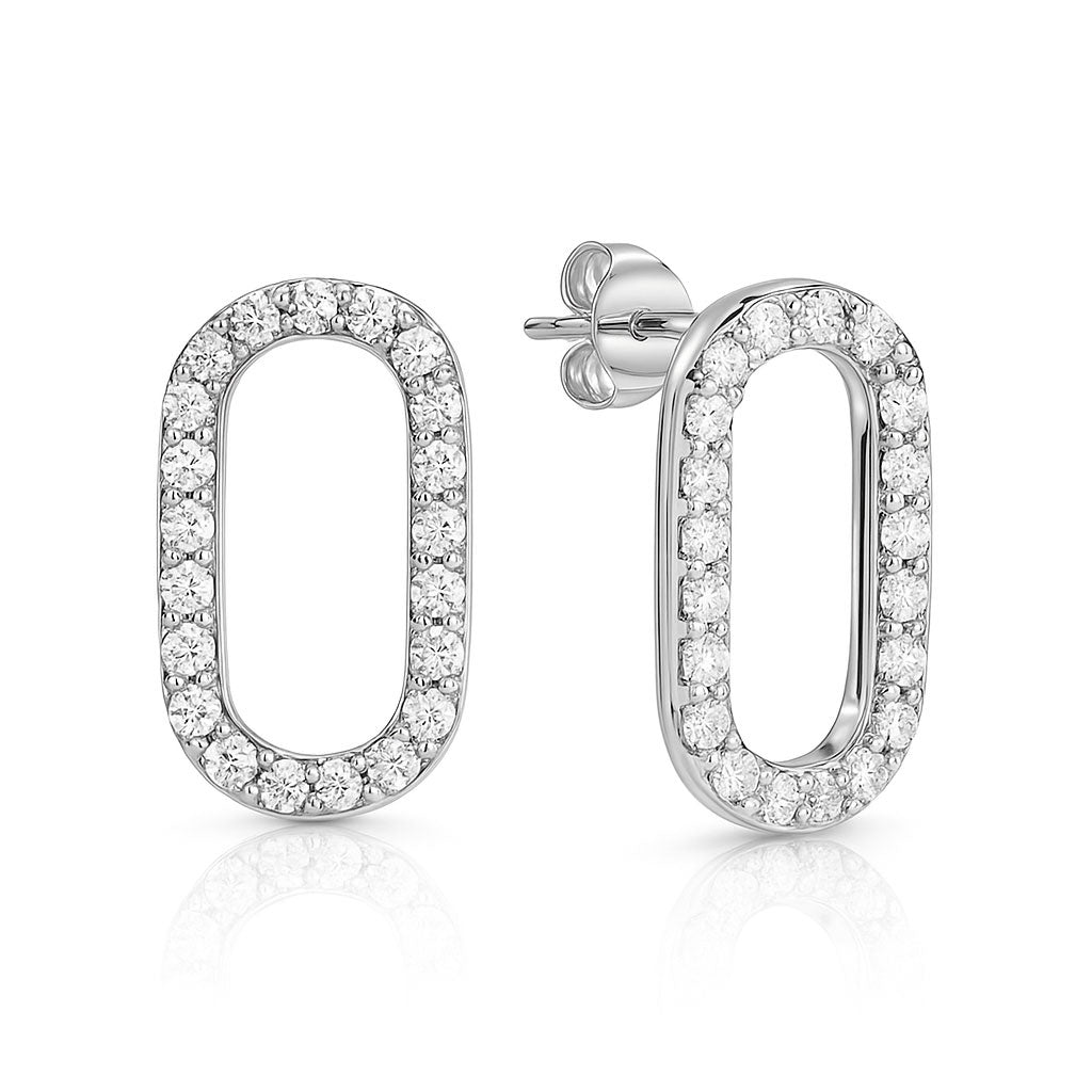 Silver earrings