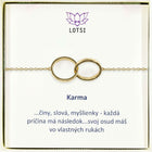 Silver bracelet Karma