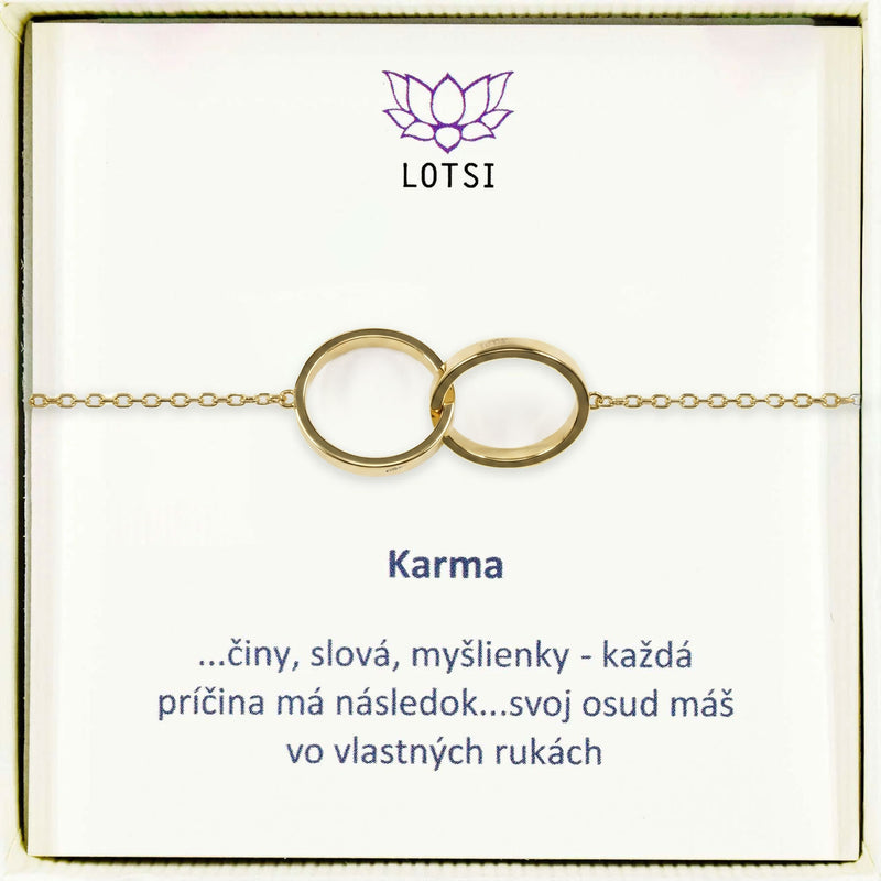 Silver bracelet Karma