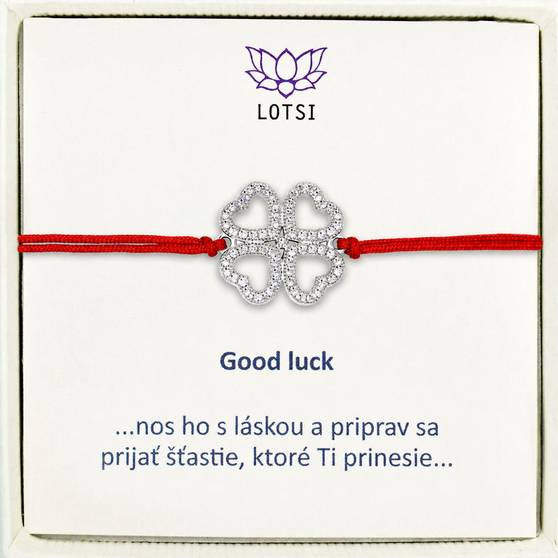 Silver bracelet Good luck