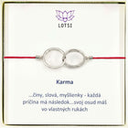 Silver bracelet Karma
