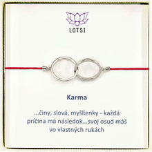 Silver bracelet Karma