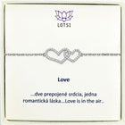Silver bracelet Love