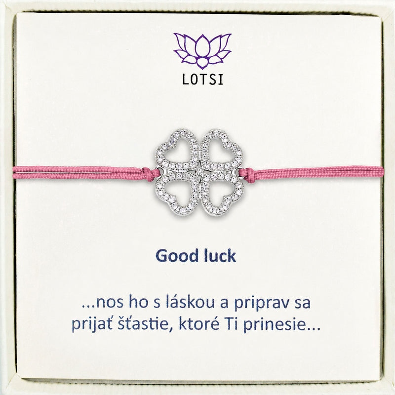Silver bracelet Good luck