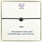 Silver bracelet Love