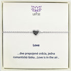Silver bracelet Love