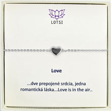 Silver bracelet Love