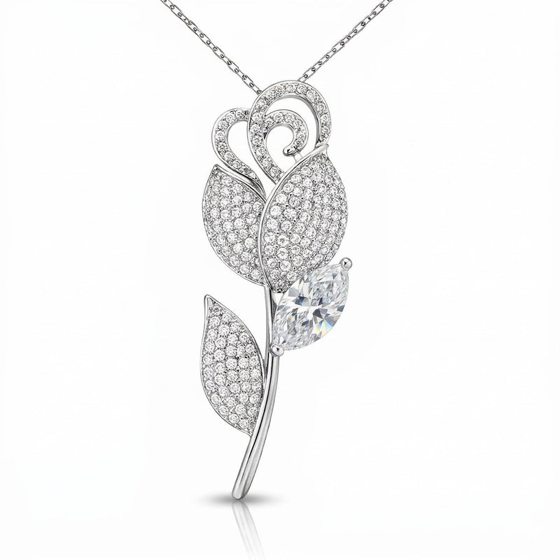 Silver pendant - brooch