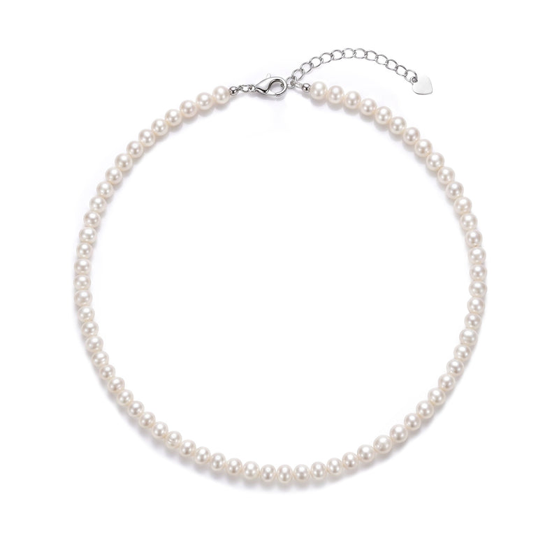 Silver chain with semi-precious stone