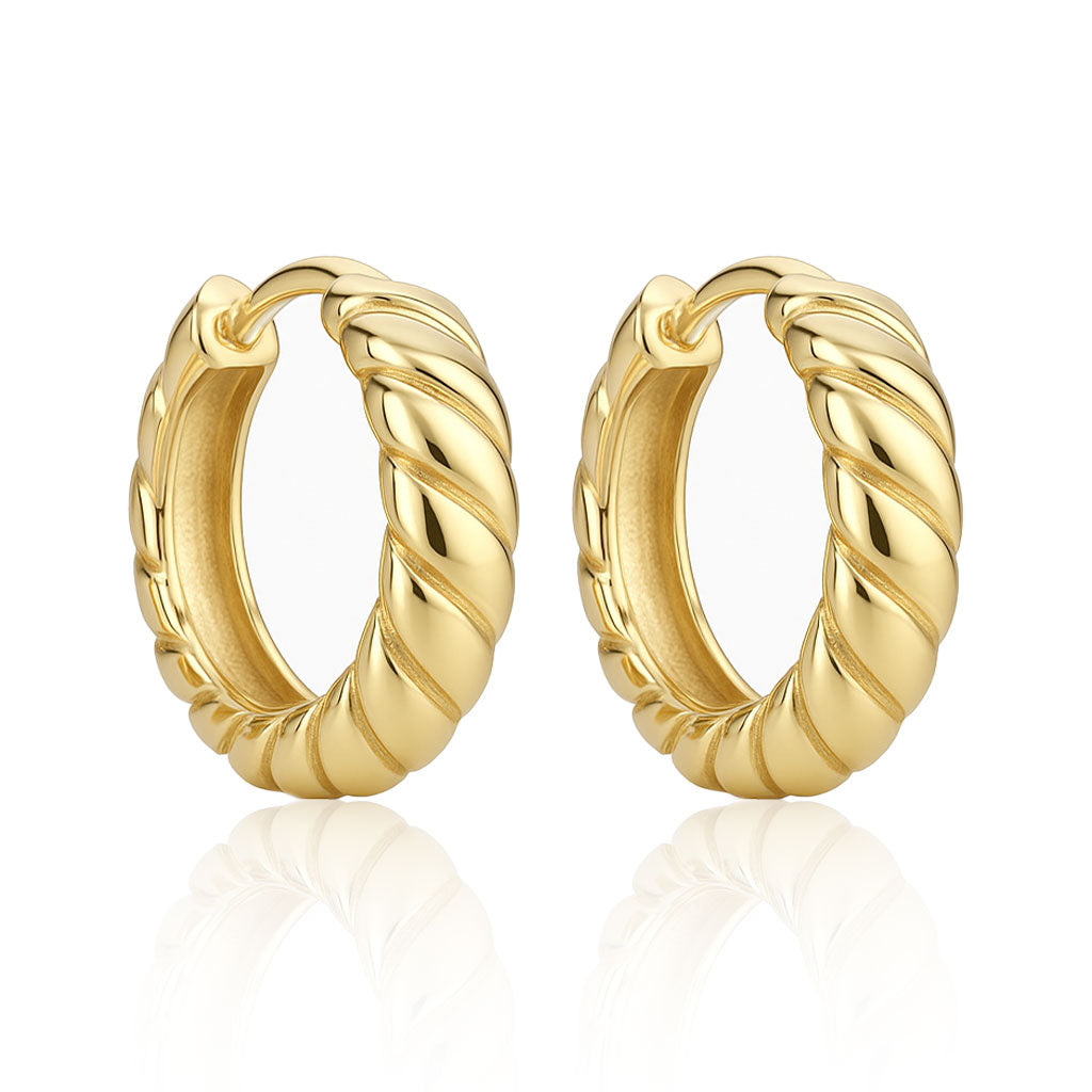 Silver hoop earrings