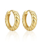 Silver hoop earrings