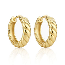 Silver hoop earrings