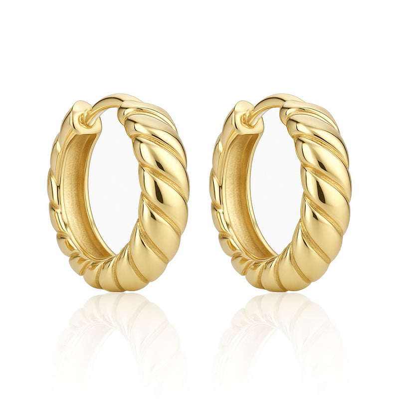 Silver hoop earrings