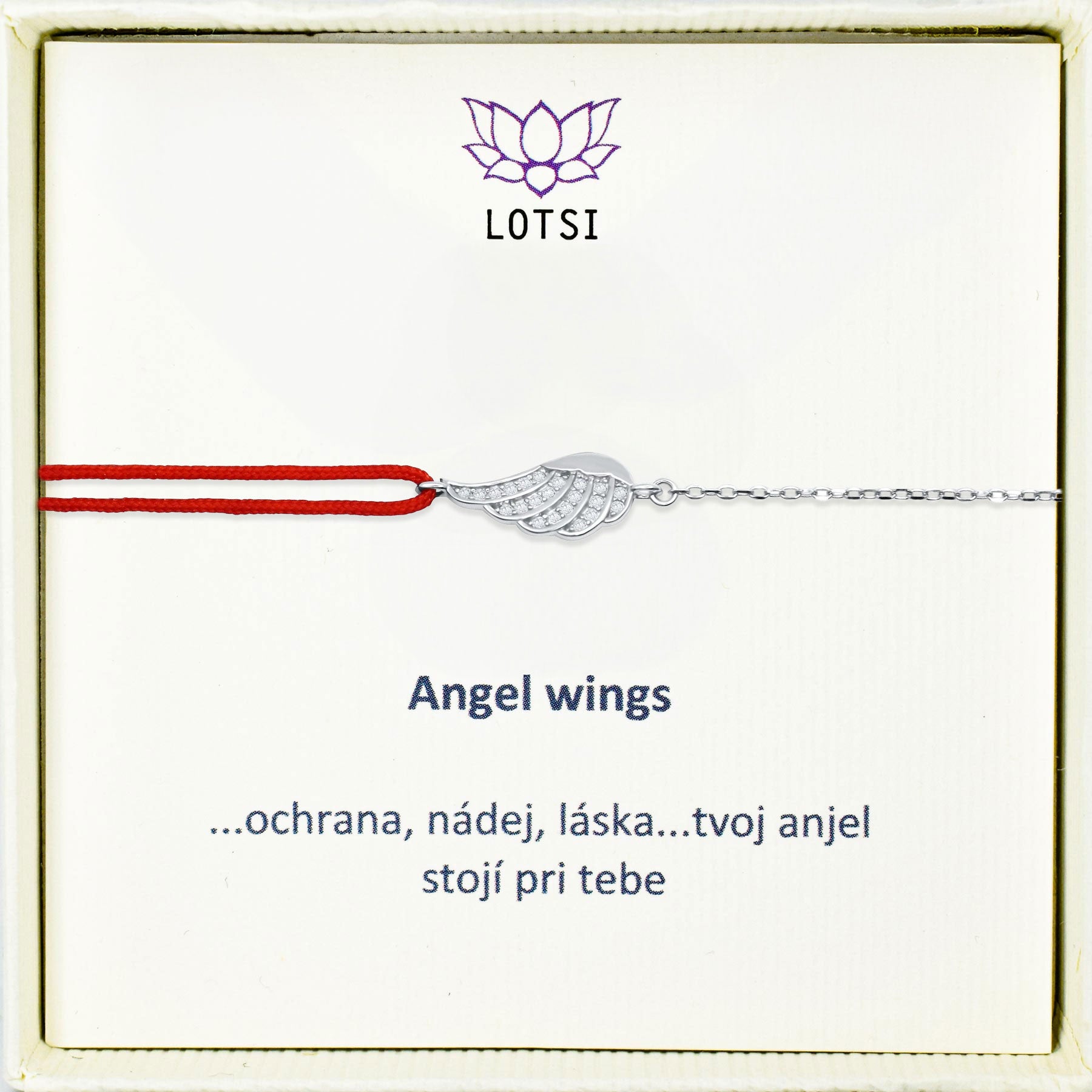 Silver bracelet Angel wings