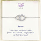 Silver bracelet Karma