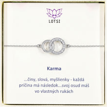 Silver bracelet Karma