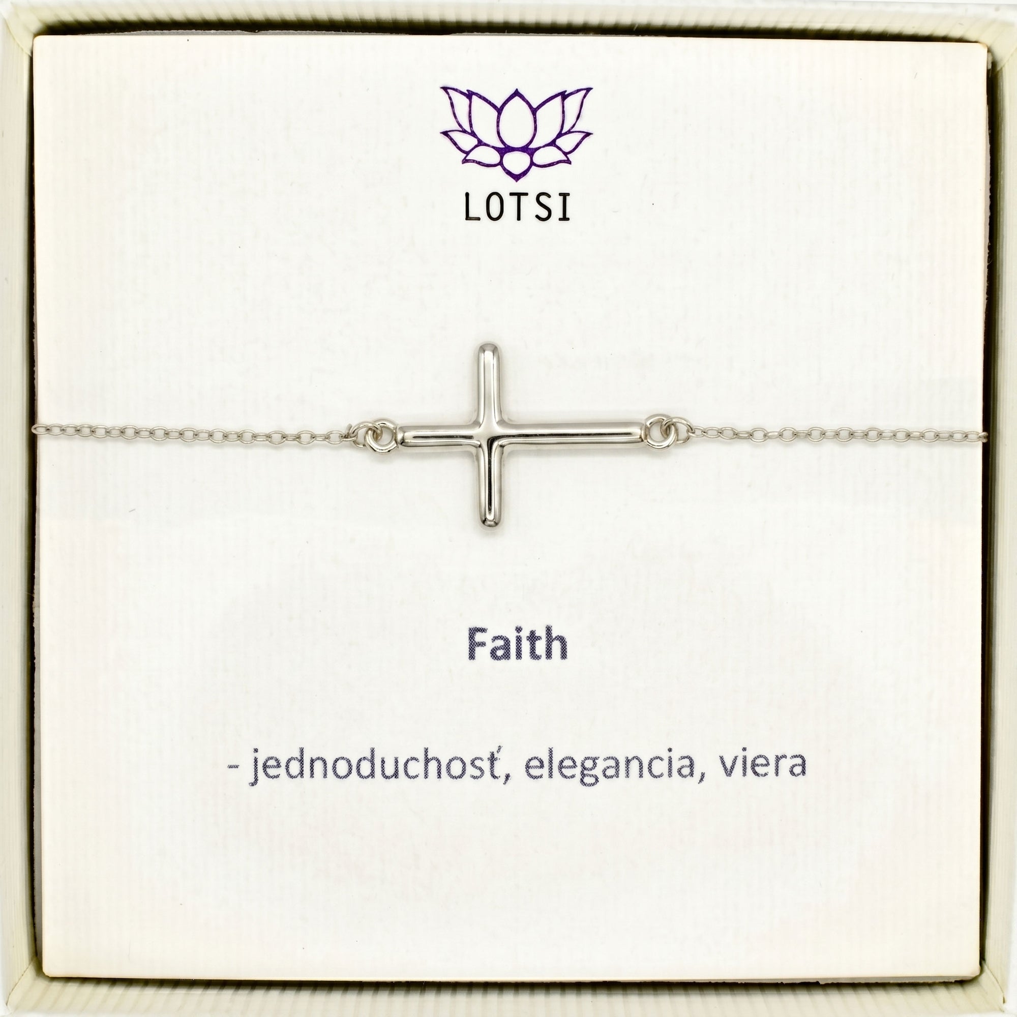Silberarmband Faith