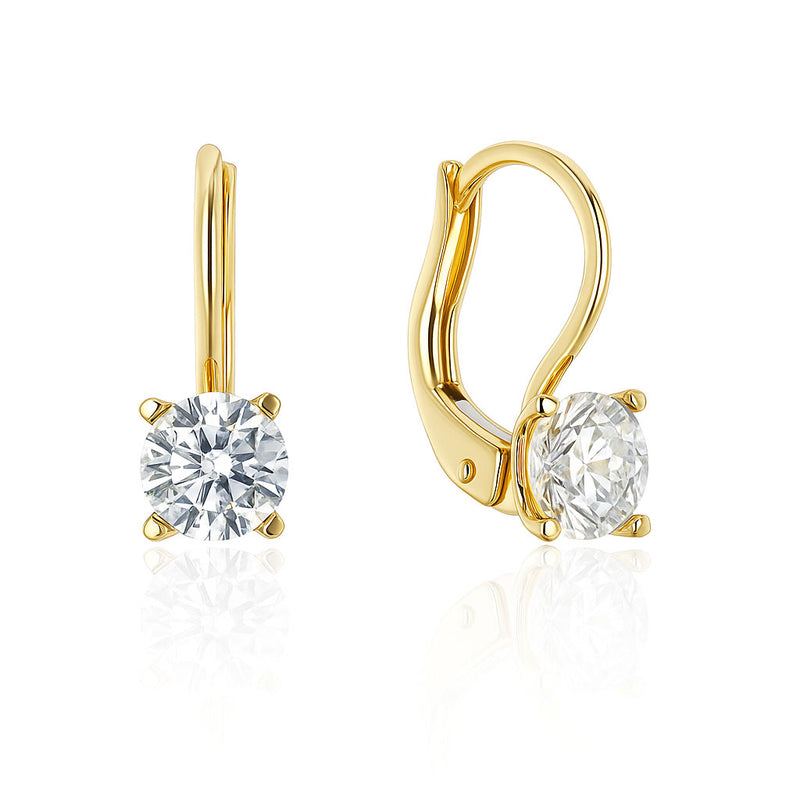 Gold earrings