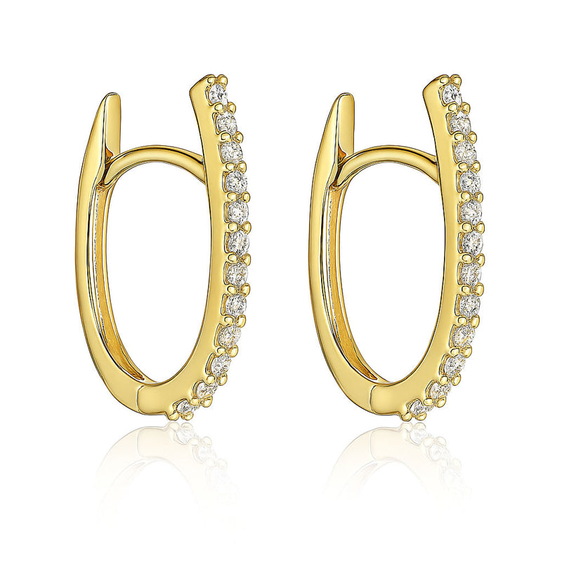 Gold earrings
