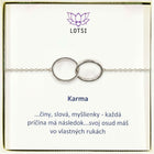 Silver bracelet Karma