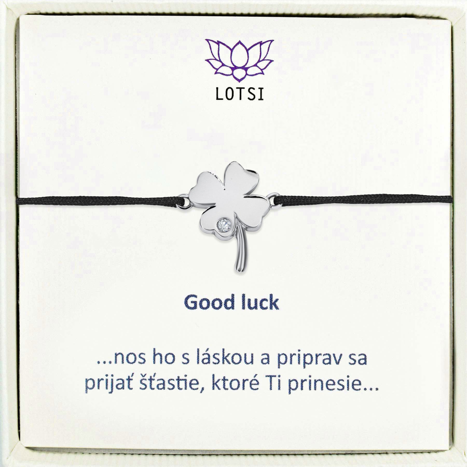 Silver bracelet Good luck