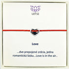 Silver bracelet Love