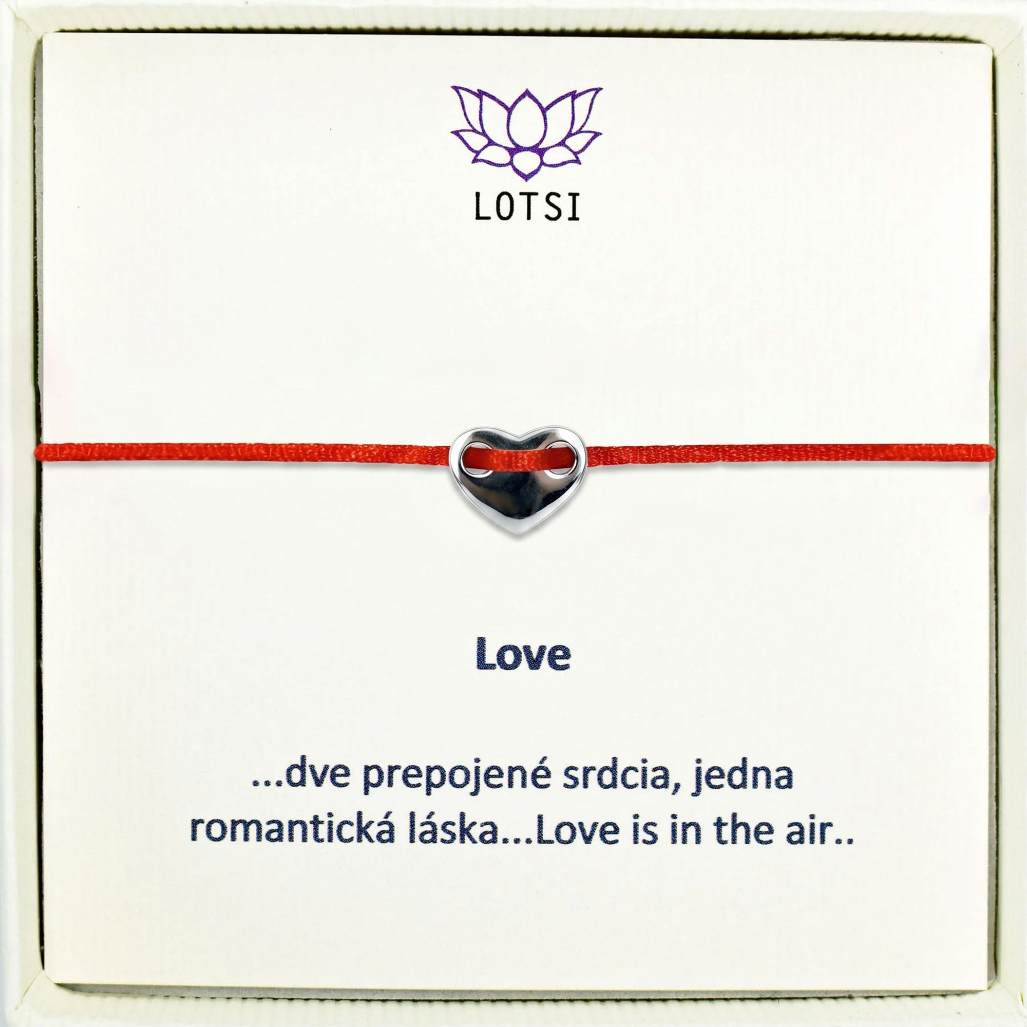 Silver bracelet Love