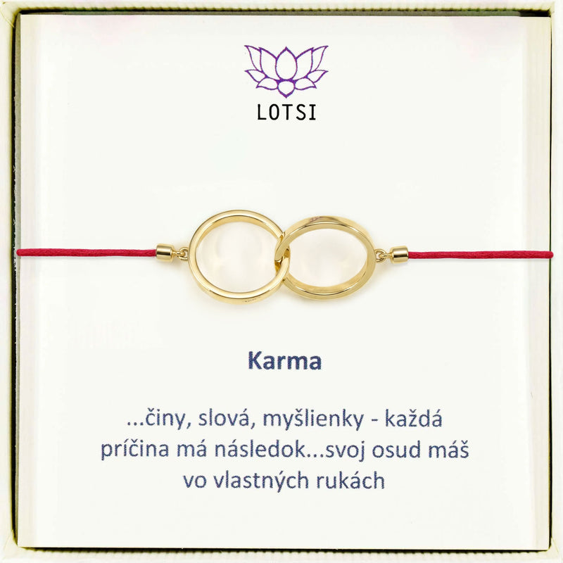 Silver bracelet Karma