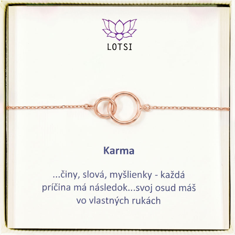 Silver bracelet Karma