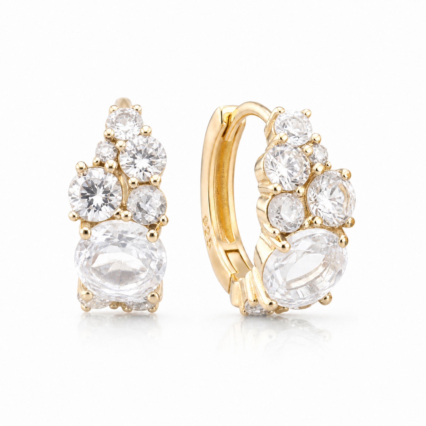 Silver earrings