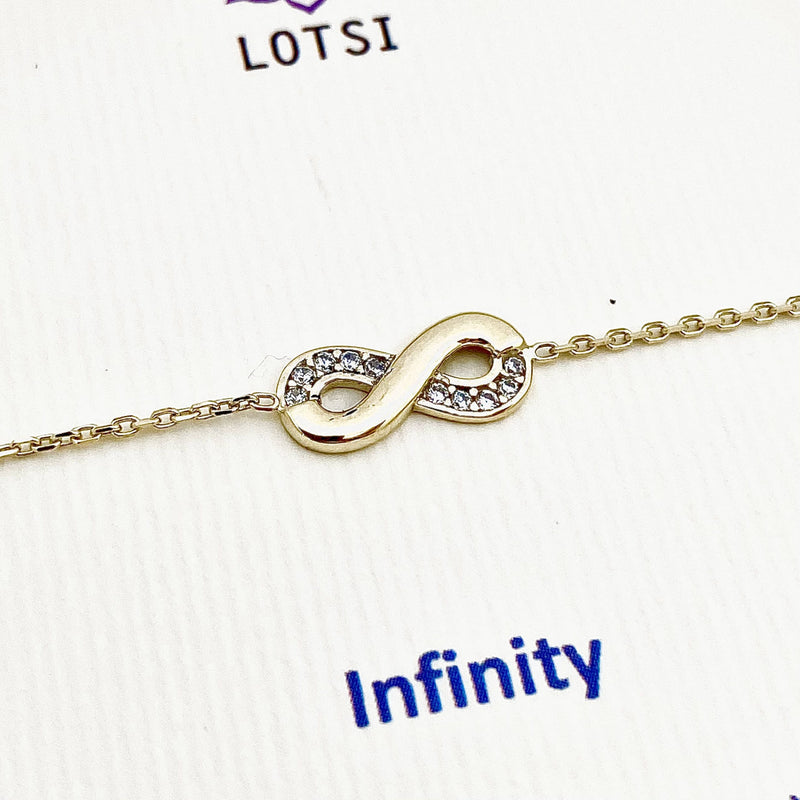 Infinity gold bracelet