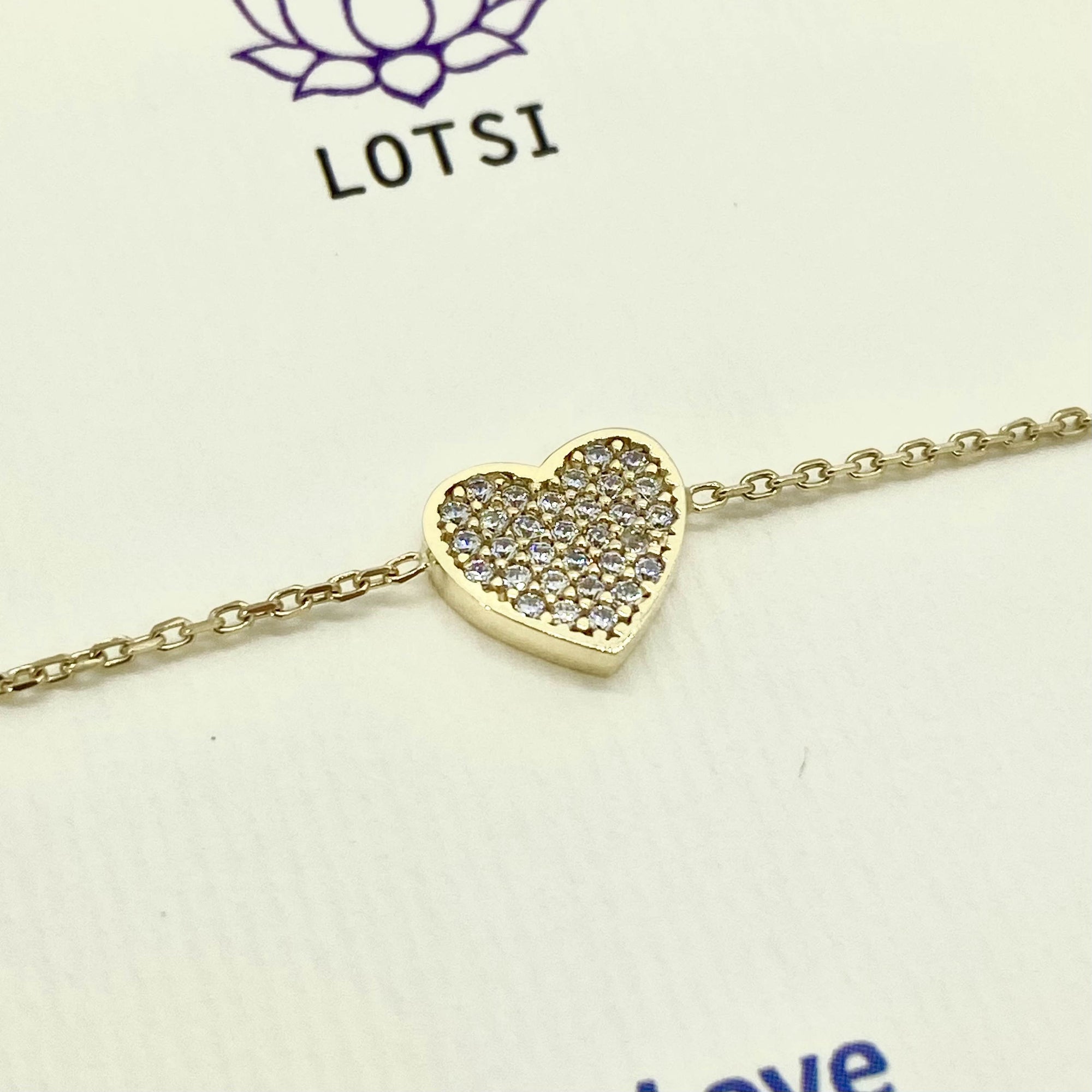 Gold bracelet Love gold