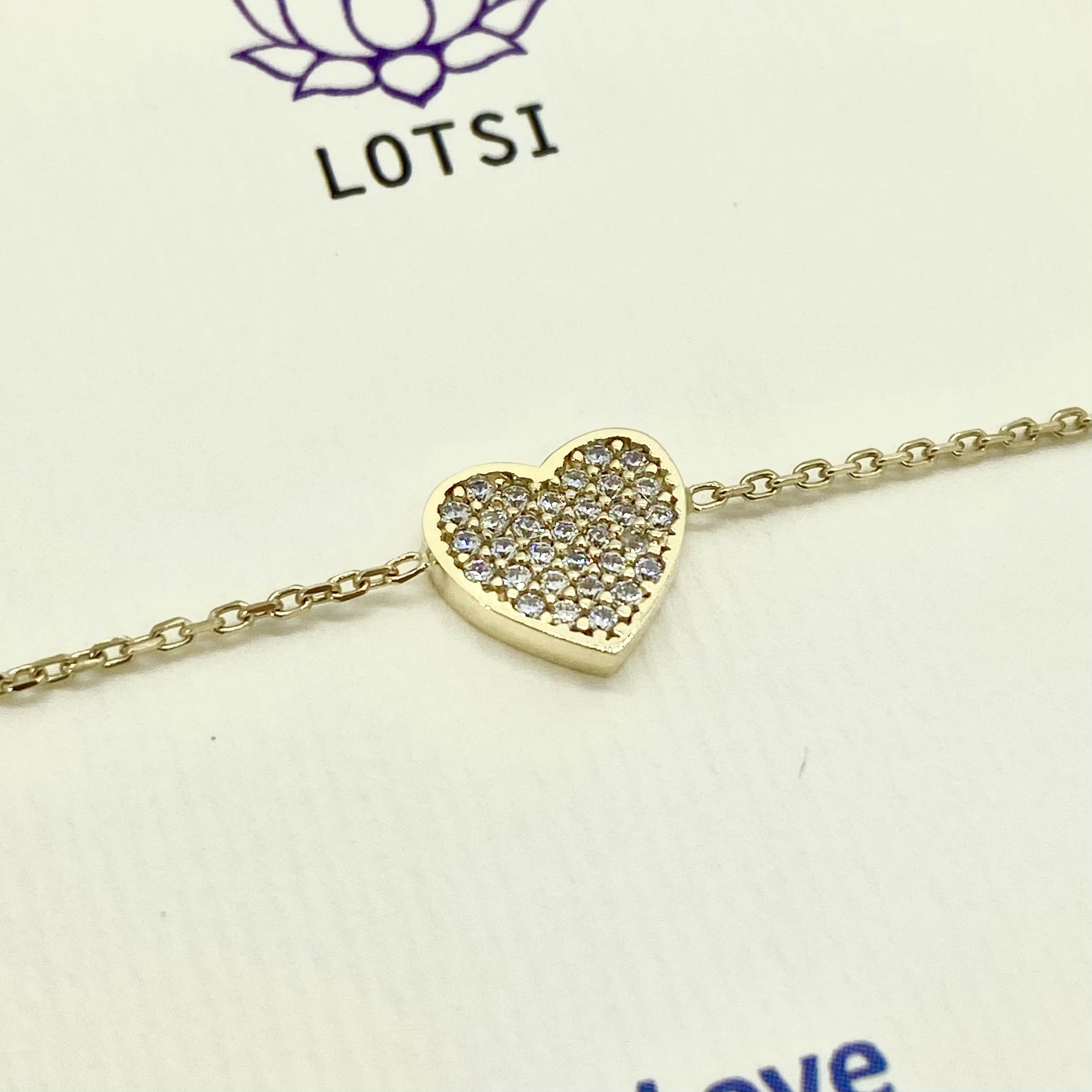 Gold bracelet Love gold