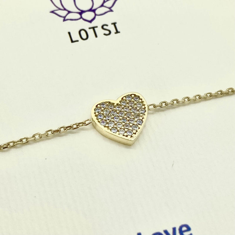 Gold bracelet Love gold