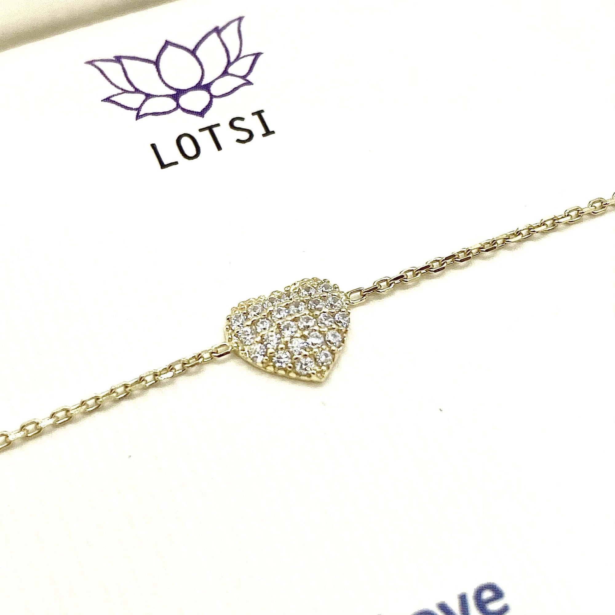 Gold bracelet Love gold