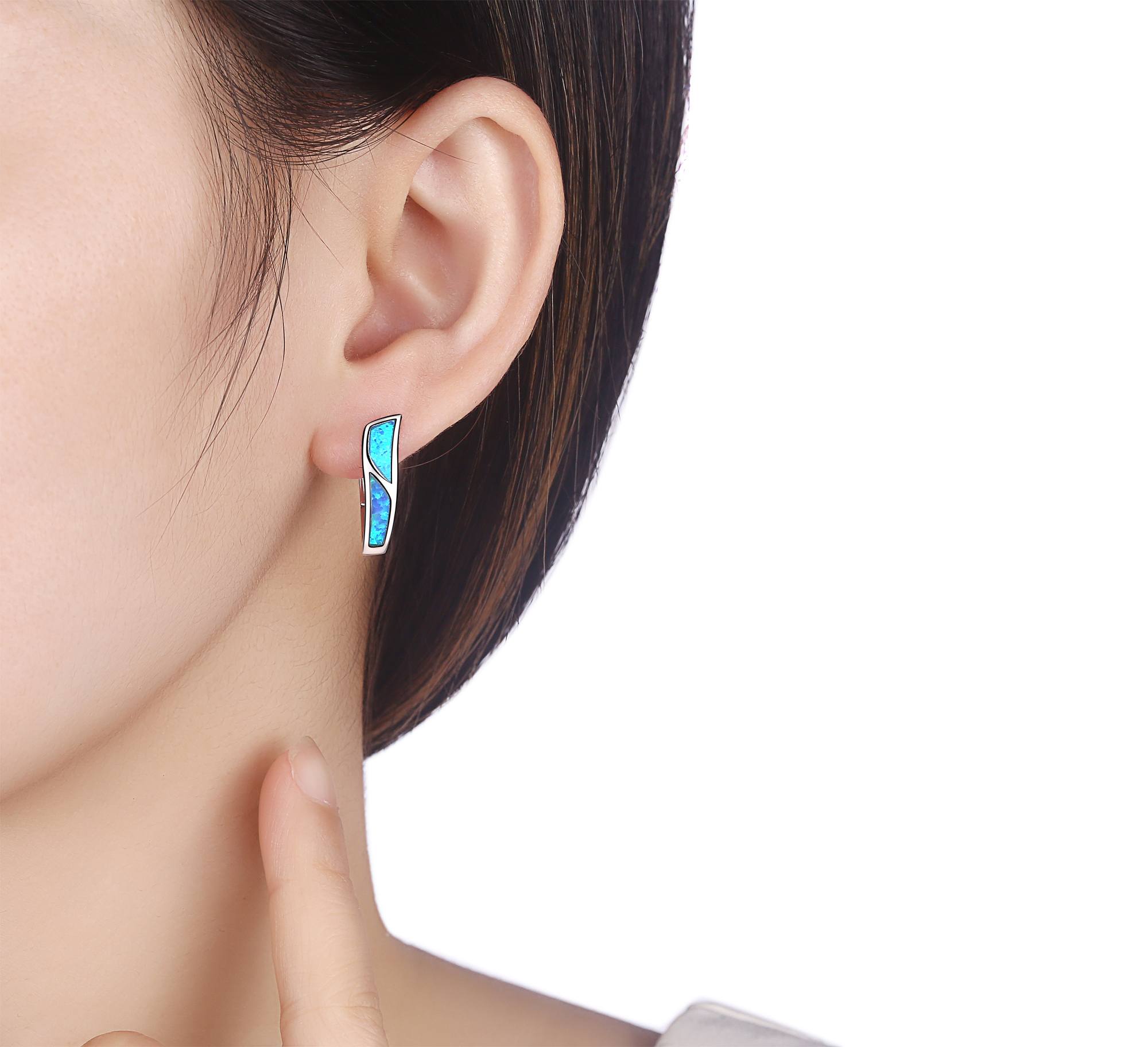 Silver earrings