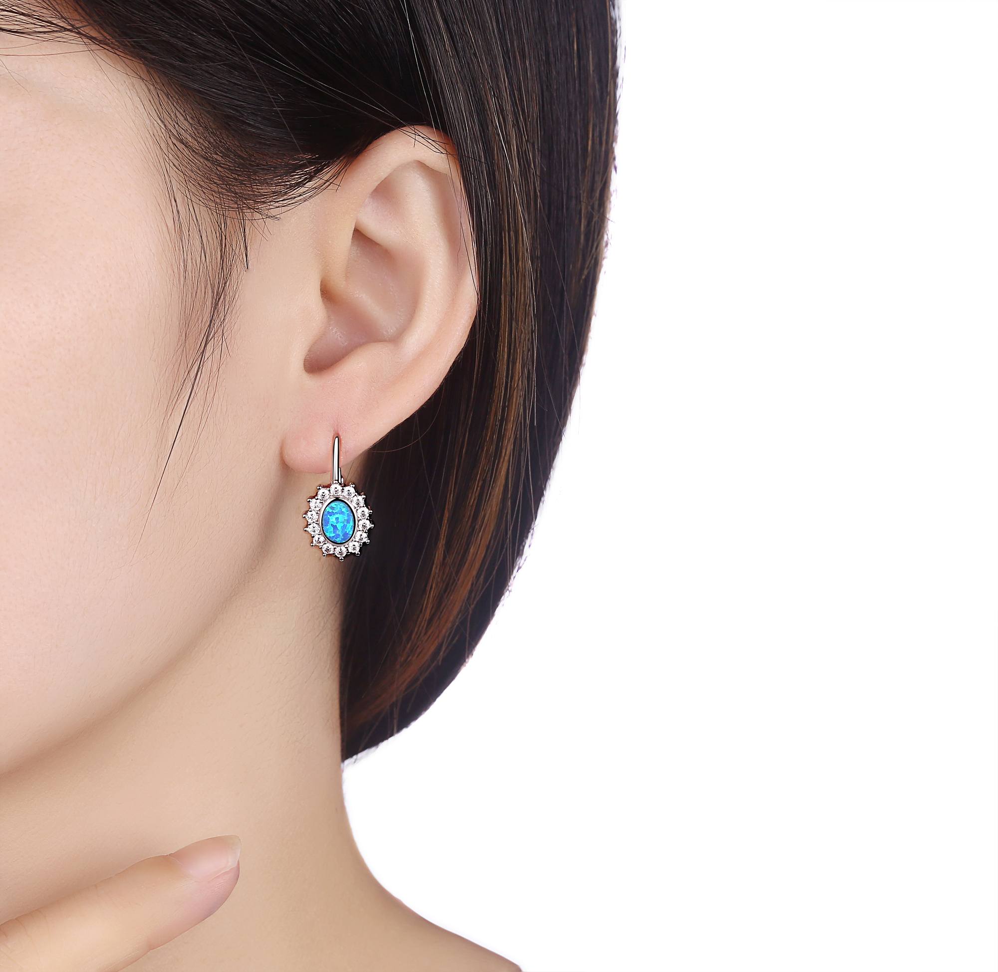 Silver earrings
