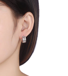 Silver earrings
