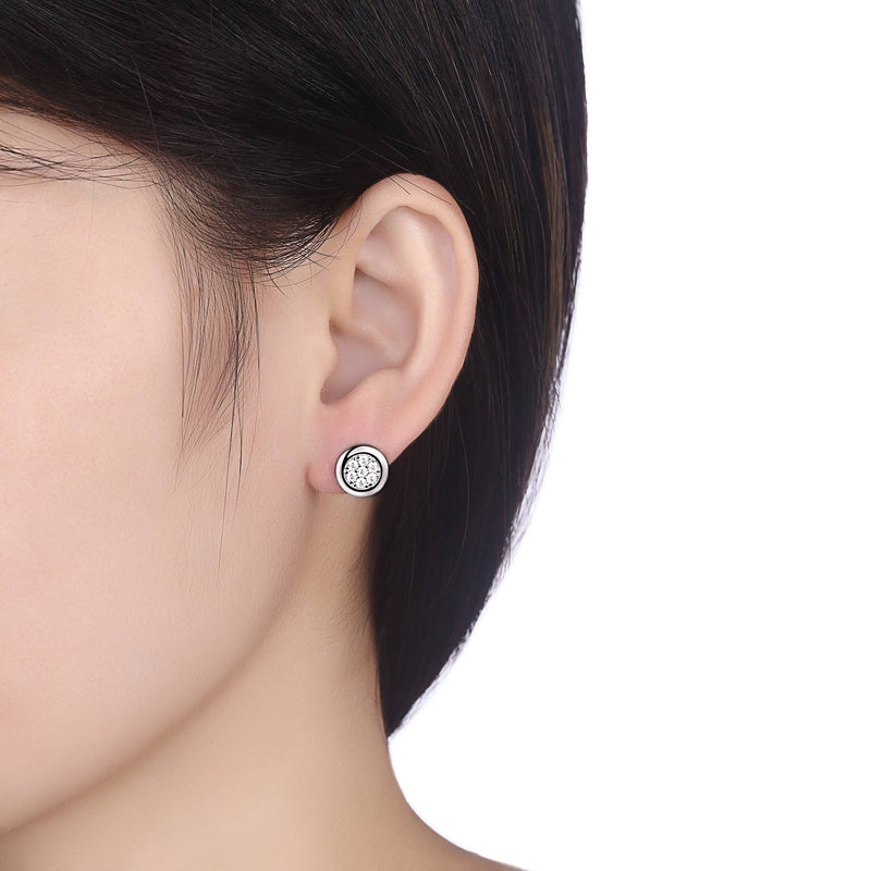 Silver earrings