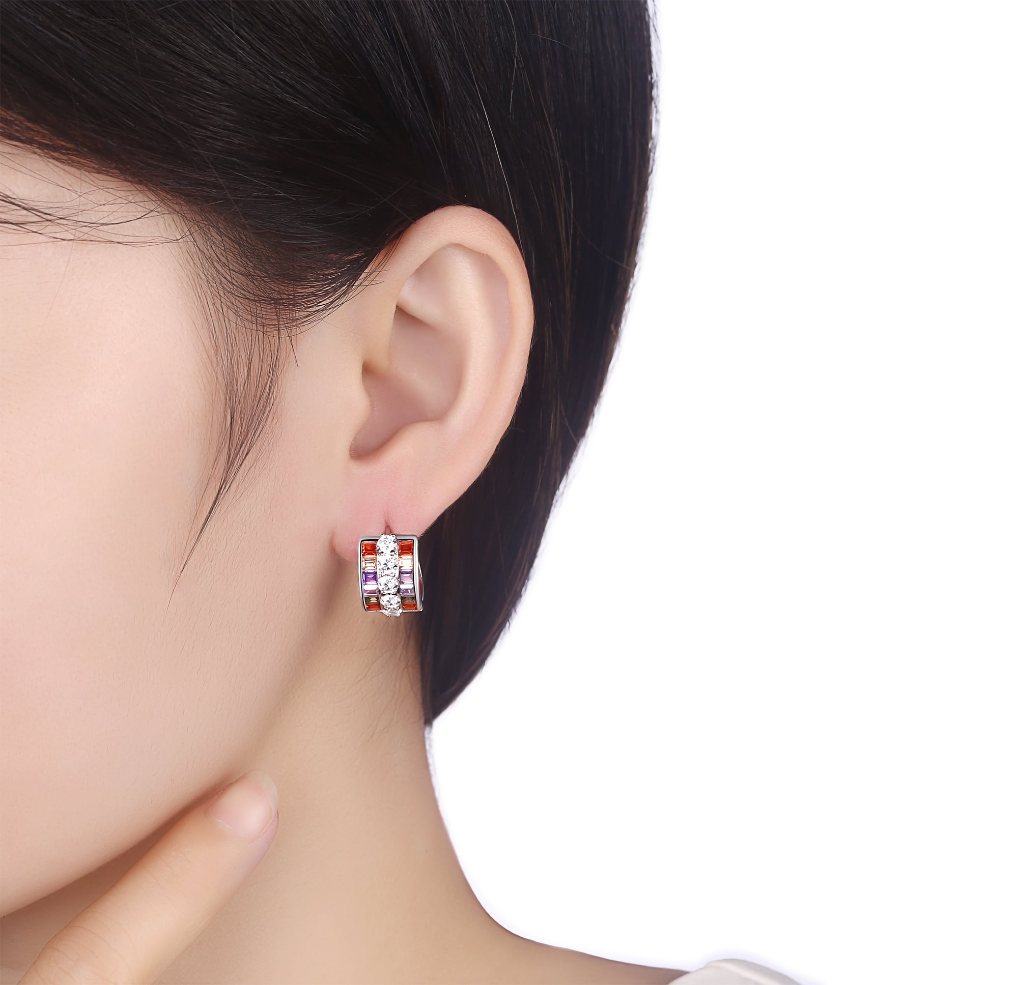 Silver earrings