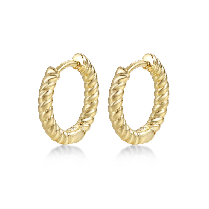 Silver hoop earrings