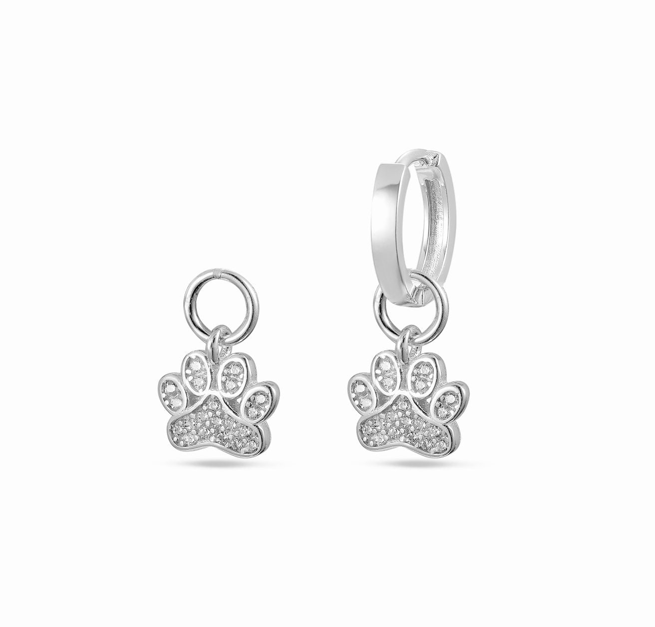 Silver earring pendant