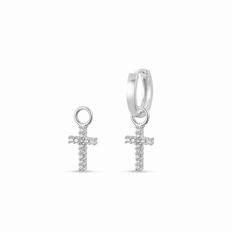 Silver earring pendant